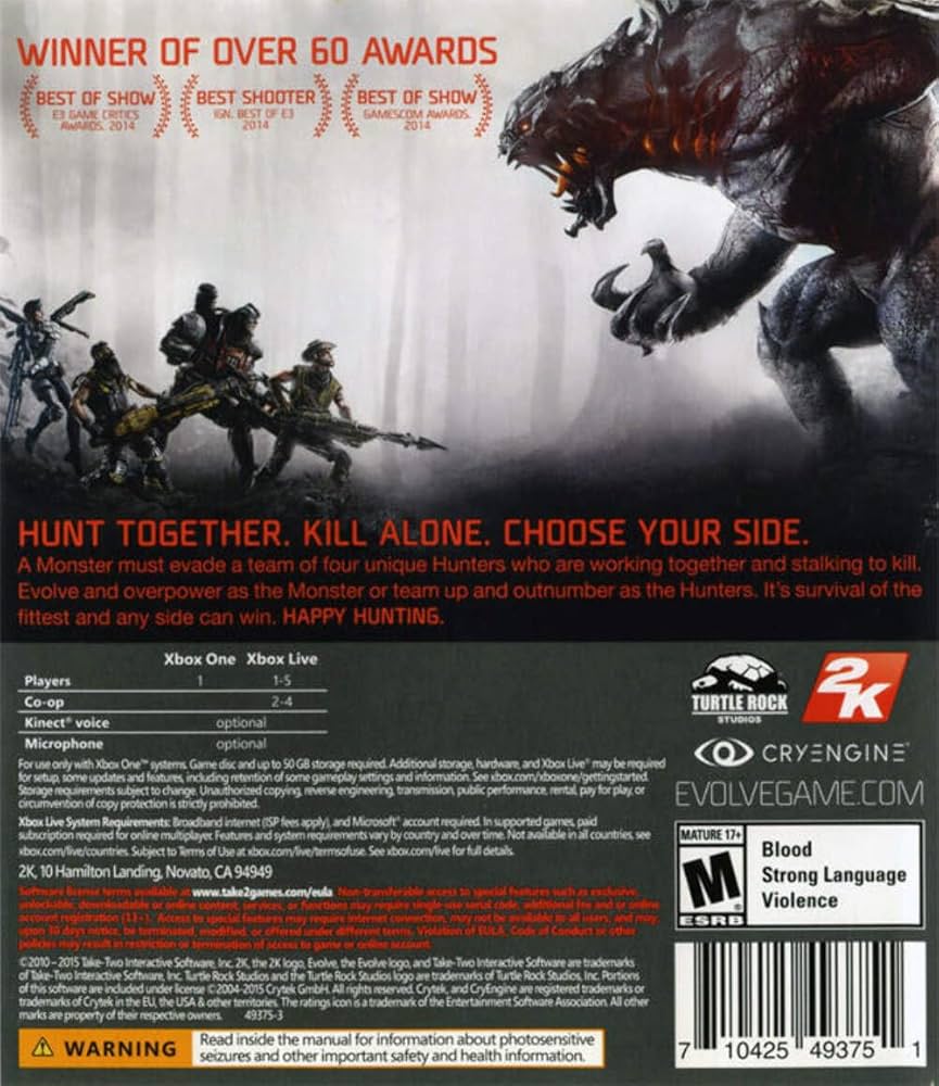 Evolve (輸入版:アジア) - XboxOne Amazon.co.jp: Evolve (輸入版:アジア) - XboxOne : ゲーム